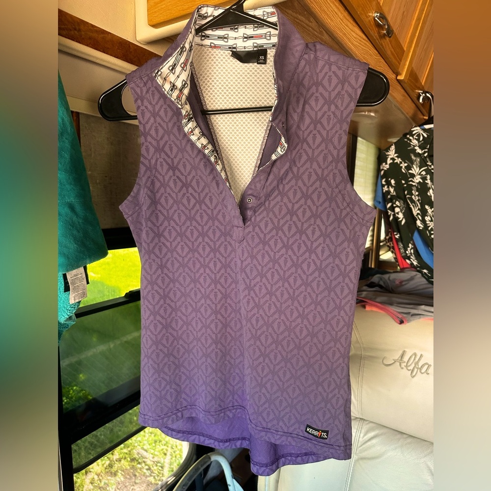 Karrots Women's Purple Sleeveless Top